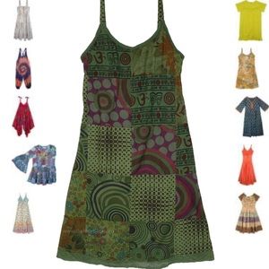 Hippie patchwork summer dress